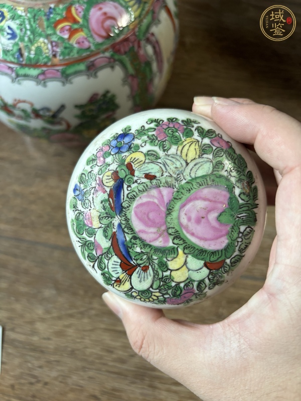 古玩陶瓷廣彩罐真品鑒賞圖