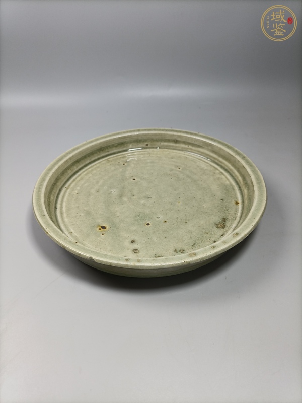 古玩陶瓷青釉盤真品鑒賞圖