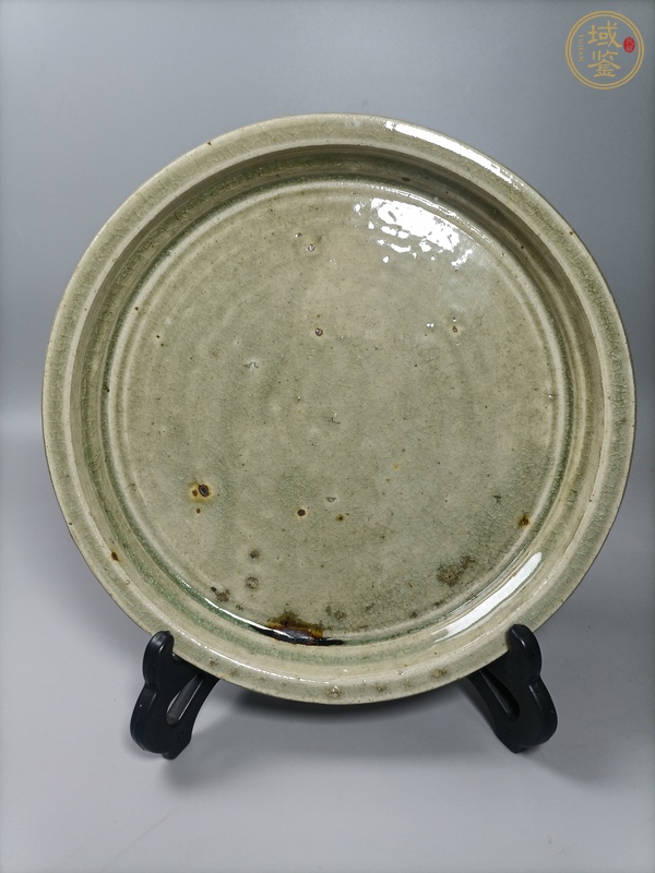 古玩陶瓷青釉盤真品鑒賞圖