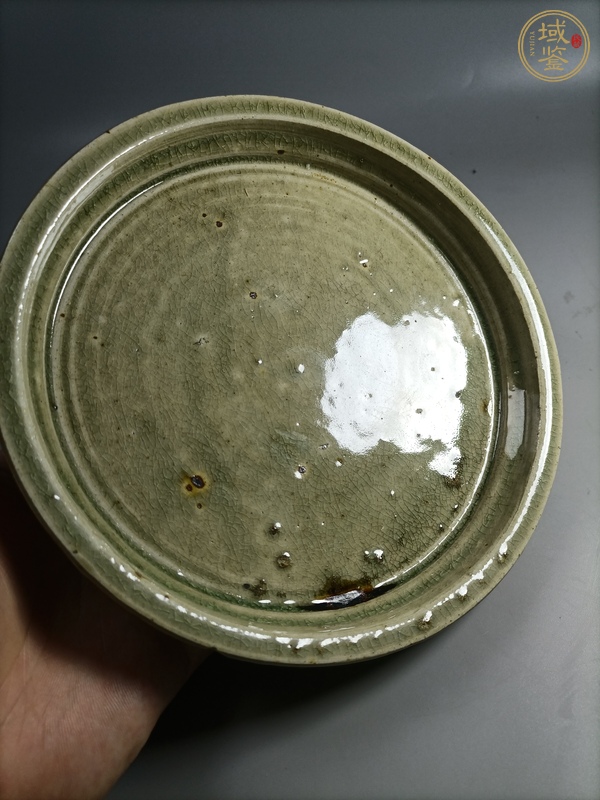 古玩陶瓷青釉盤真品鑒賞圖