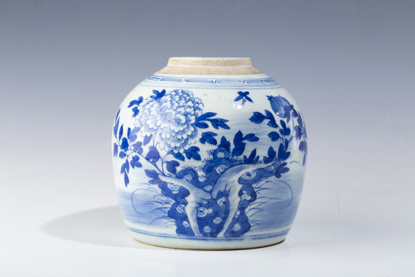 古玩陶瓷清中·青花洞石牡丹紋罐拍賣,當(dāng)前價(jià)格2680元