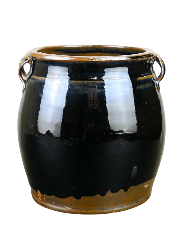域鉴古玩】精品:明代耀州窑乌金釉四系罐(1368年-1644年)拍卖 域鉴古玩】精品:明代耀州窑乌金釉四系罐(1368年-1644年)拍卖