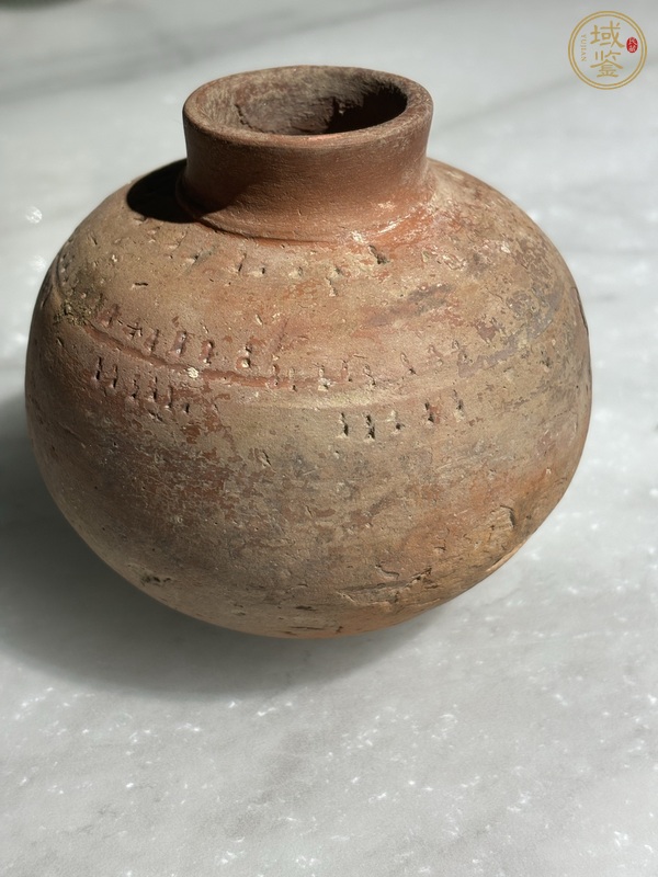 古玩陶瓷文化期·指甲紋陶壺真品鑒賞圖