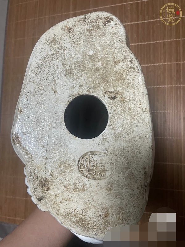 古玩陶瓷白釉彌勒佛坐像真品鑒賞圖