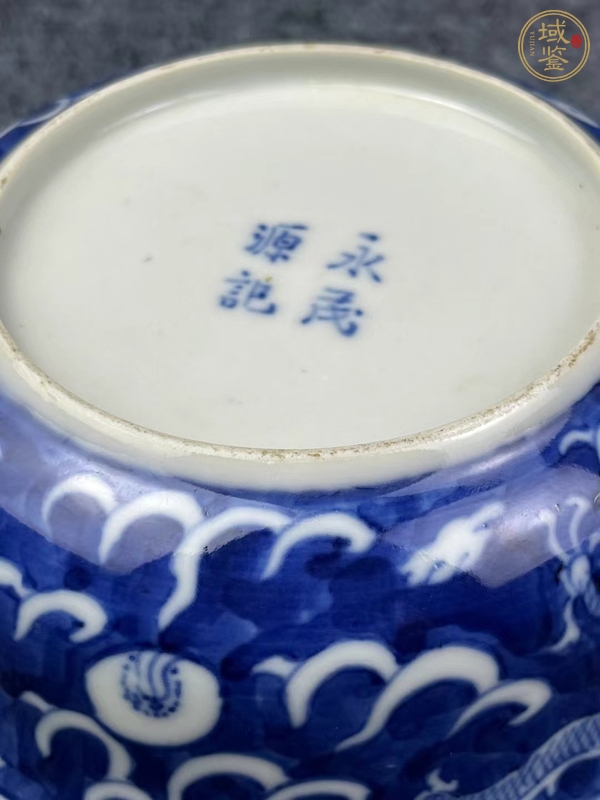 古玩陶瓷青花蓋碗真品鑒賞圖