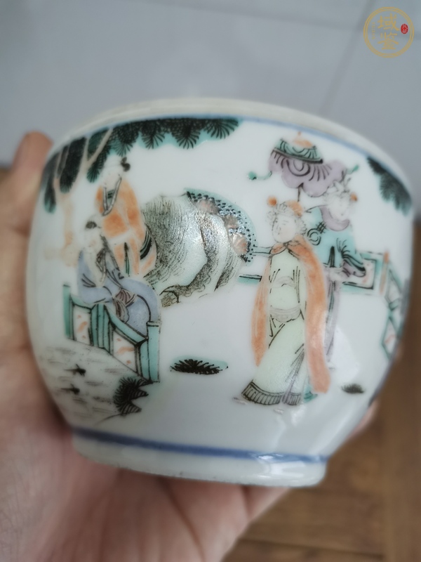 古玩陶瓷粉彩蓋缸真品鑒賞圖