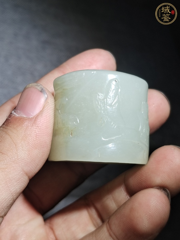 古玩玉器和田玉雕“扳指”真品鑒賞圖