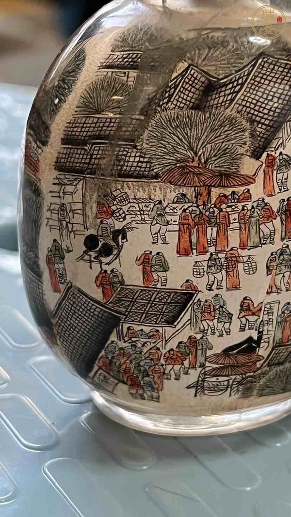 古玩玉器內(nèi)畫鼻煙壺真品鑒賞圖