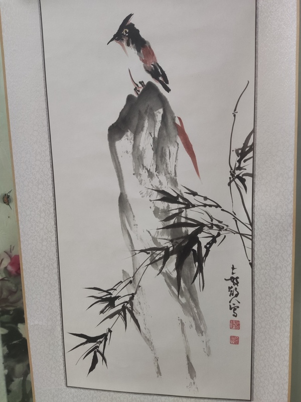 古玩字畫精工裝裱河南名家謝英慧 花鳥拍賣,當前價格188元