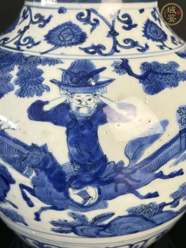 古玩陶瓷人物罐真品鑒賞圖