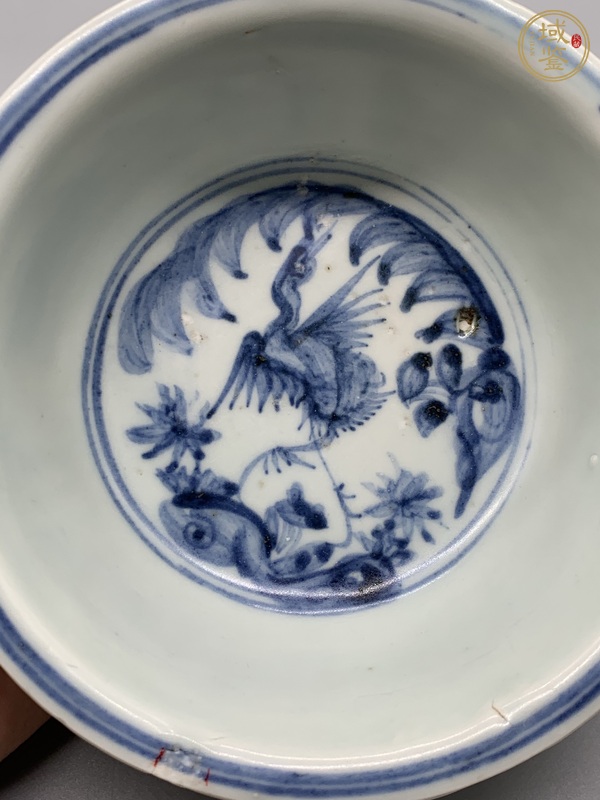 古玩陶瓷青花鳳紋碗真品鑒賞圖