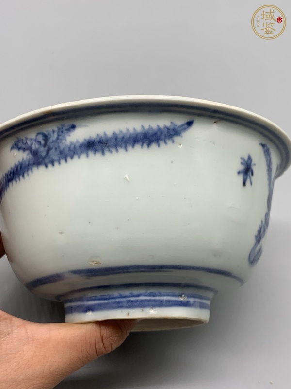 古玩陶瓷青花鳳紋碗真品鑒賞圖