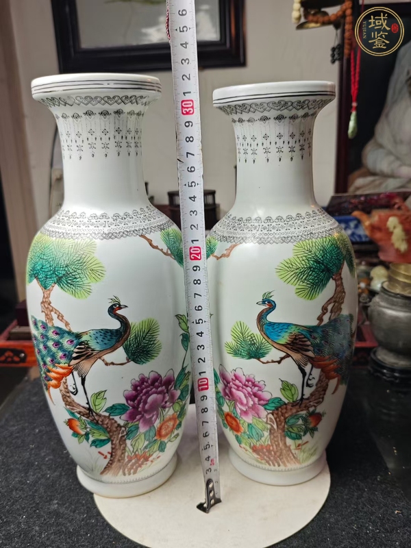 古玩陶瓷花鳥紋瓶真品鑒賞圖