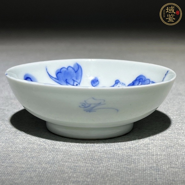 古玩陶瓷嬰戲紋青花盤真品鑒賞圖