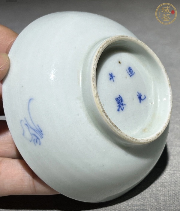 古玩陶瓷嬰戲紋青花盤真品鑒賞圖
