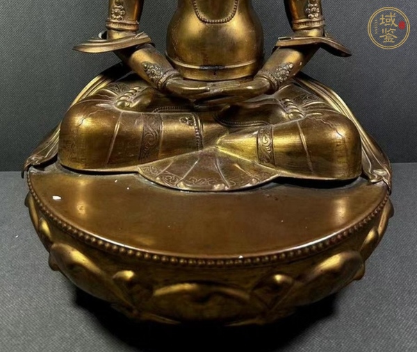 古玩銅器無量壽佛真品鑒賞圖