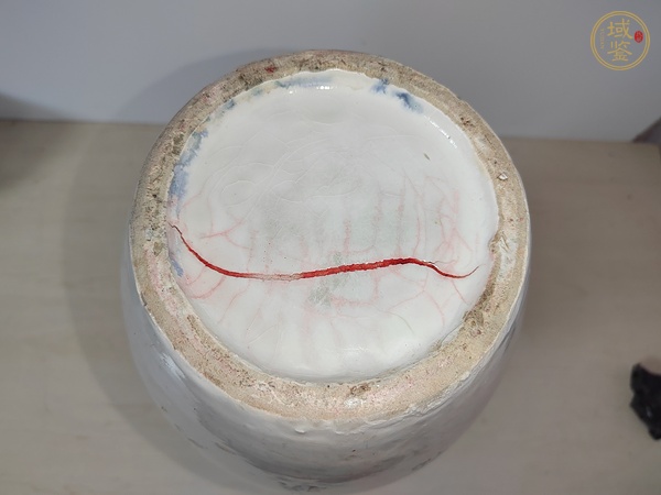 古玩陶瓷仕女紋彩繪瓶真品鑒賞圖