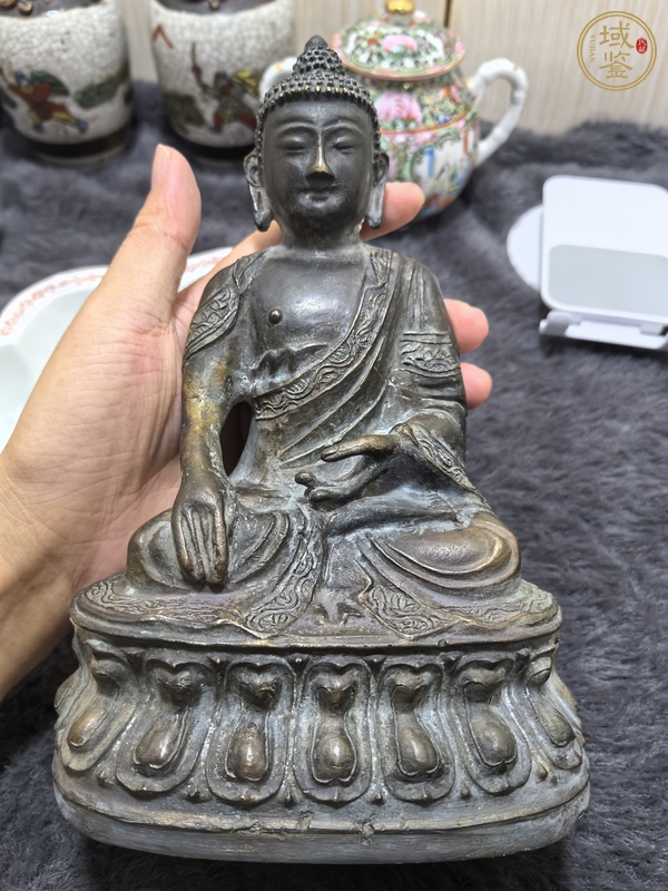 古玩銅器銅釋迦摩尼真品鑒賞圖