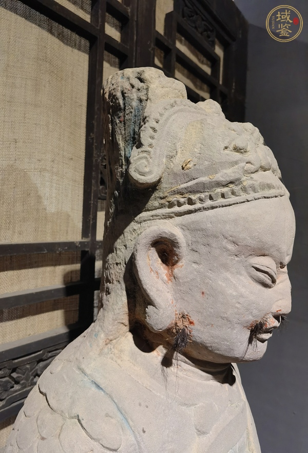 古玩雜項(xiàng)砂石武財(cái)神真品鑒賞圖