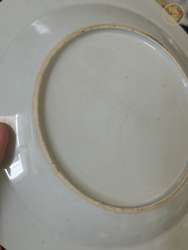 古玩陶瓷花鳥紋粉彩盤真品鑒賞圖
