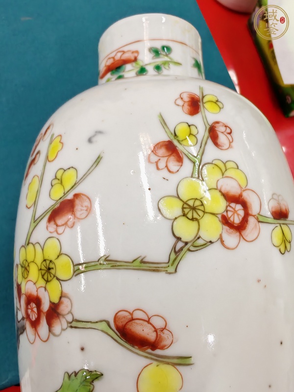 古玩陶瓷花鳥紋雞腿蓋瓶真品鑒賞圖