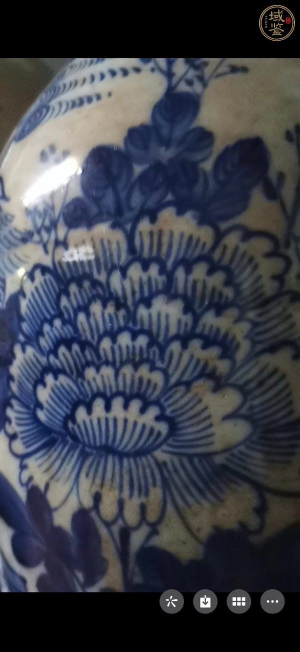 古玩陶瓷花鳥紋青花瓶真品鑒賞圖