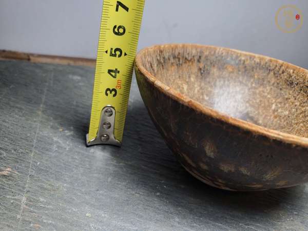 古玩陶瓷吉州窯窯變貼花茶盞真品鑒賞圖