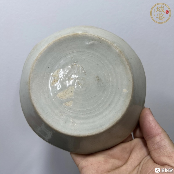 古玩陶瓷青白釉花卉紋水洗真品鑒賞圖