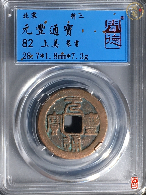 古玩錢幣元豐通寶真品鑒賞圖