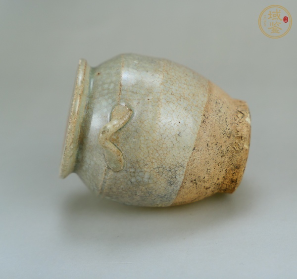 古玩陶瓷青白釉雙系茶入真品鑒賞圖