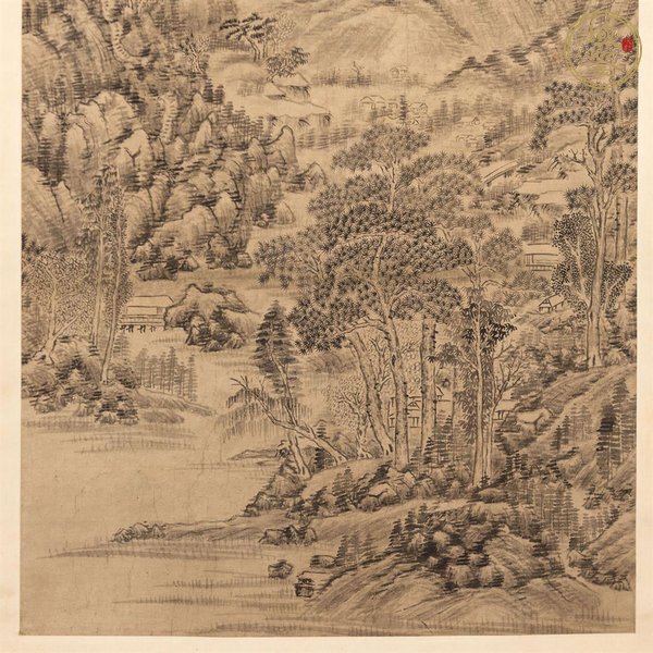 古玩字畫舊仿吳歷山水真品鑒賞圖