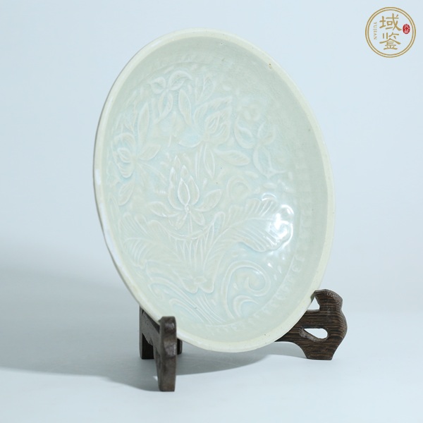 古玩陶瓷青白釉蓮花盤真品鑒賞圖