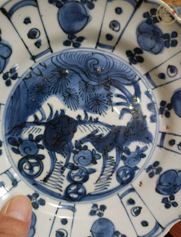 古玩陶瓷鹿紋盤真品鑒賞圖