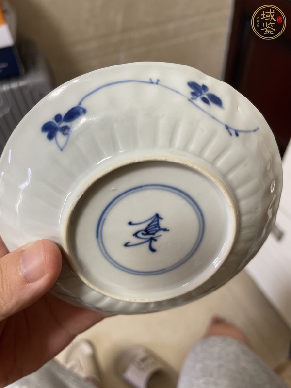 古玩陶瓷鳳紋青花盤真品鑒賞圖