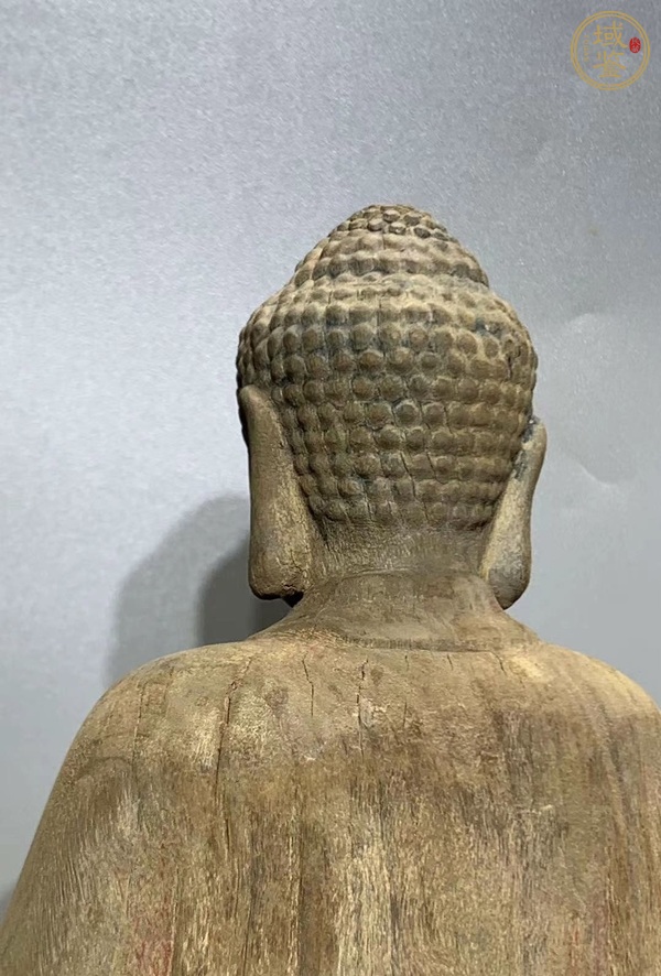 古玩雜項(xiàng)木雕站像釋迦牟尼佛真品鑒賞圖