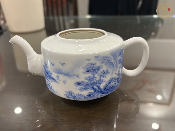 古玩陶瓷山水紋茶器真品鑒賞圖