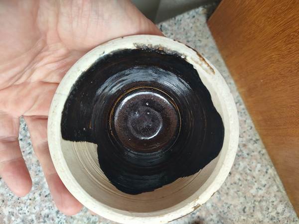 古玩陶瓷定窯系窯變釉尊或瓶標(biāo)本(茶葉末釉)拍賣,當(dāng)前價(jià)格1800元