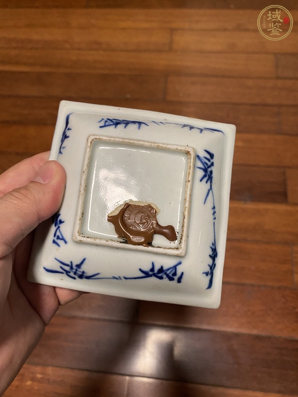 古玩陶瓷青花山水紋盤真品鑒賞圖