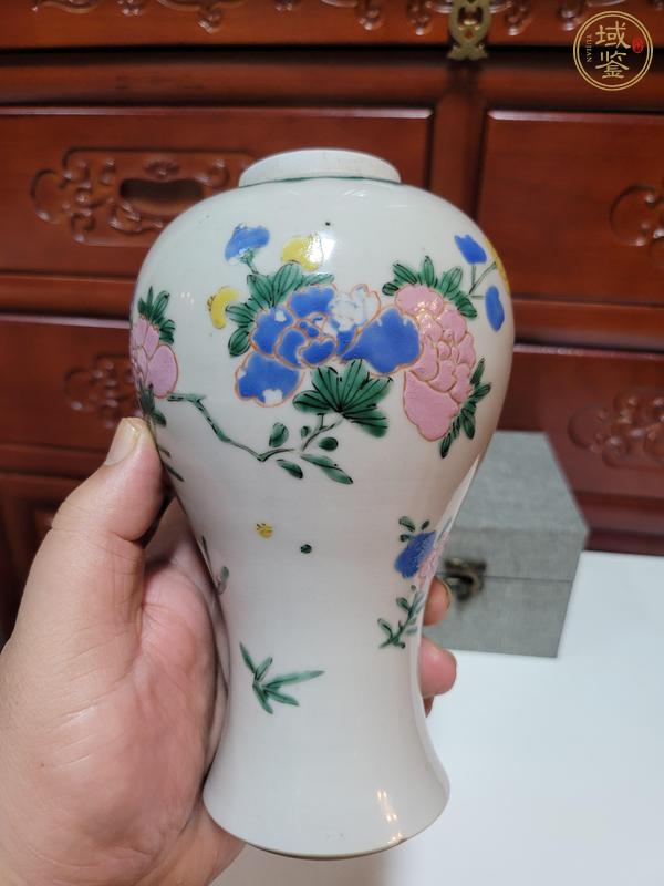 古玩陶瓷花鳥紋粉彩瓶真品鑒賞圖