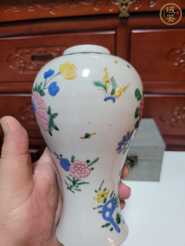 古玩陶瓷花鳥紋粉彩瓶真品鑒賞圖