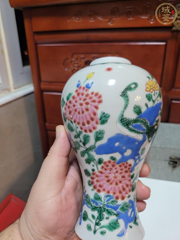 古玩陶瓷花鳥紋粉彩瓶真品鑒賞圖