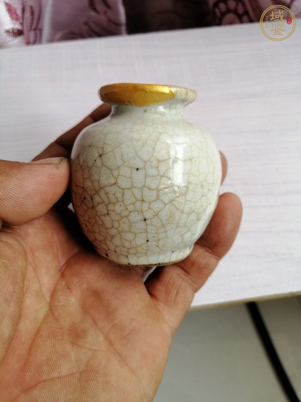 古玩陶瓷哥釉小蘋(píng)果尊真品鑒賞圖