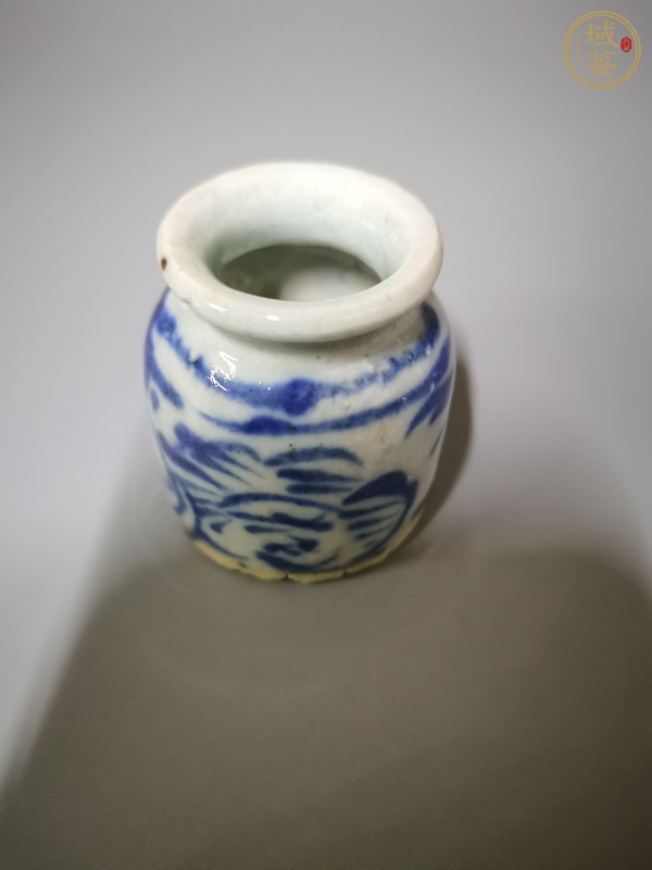 古玩陶瓷青花水盂真品鑒賞圖