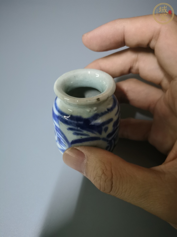 古玩陶瓷青花水盂真品鑒賞圖