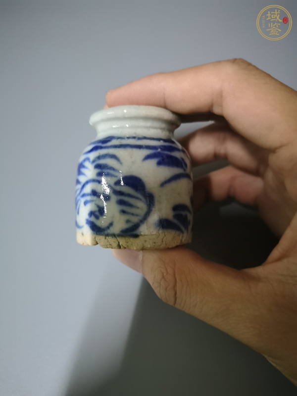 古玩陶瓷青花水盂真品鑒賞圖