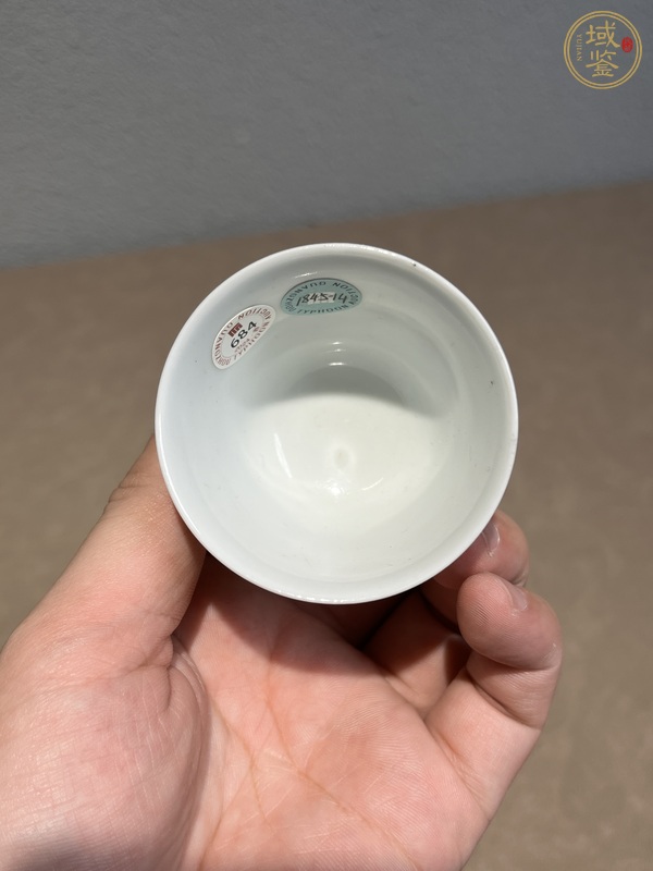 古玩陶瓷清道光 礬紅龍紋杯真品鑒賞圖