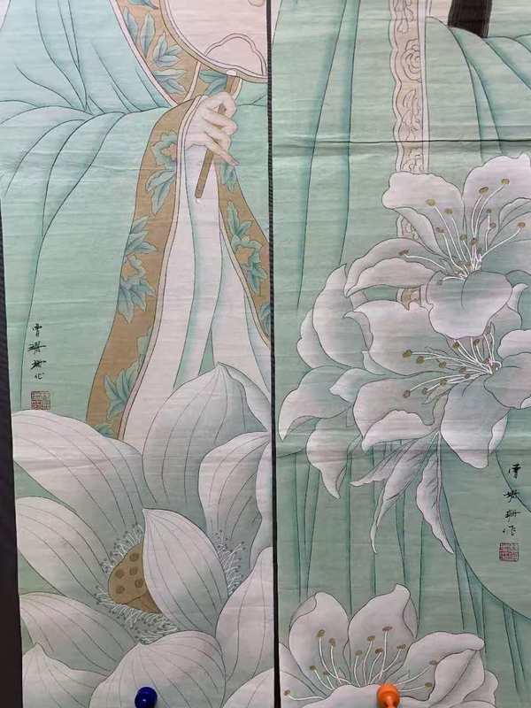 古玩字畫(huà)中美協(xié)會(huì)員名家曹珊珊 戲裝侍女四屏拍賣(mài),當(dāng)前價(jià)格5888元