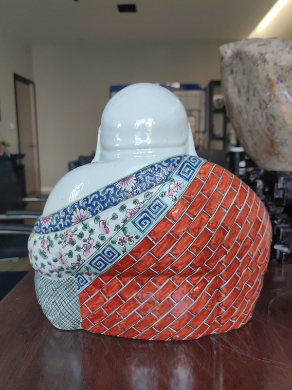 古玩陶瓷粉彩彌勒佛坐像拍賣，當(dāng)前價(jià)格25888元