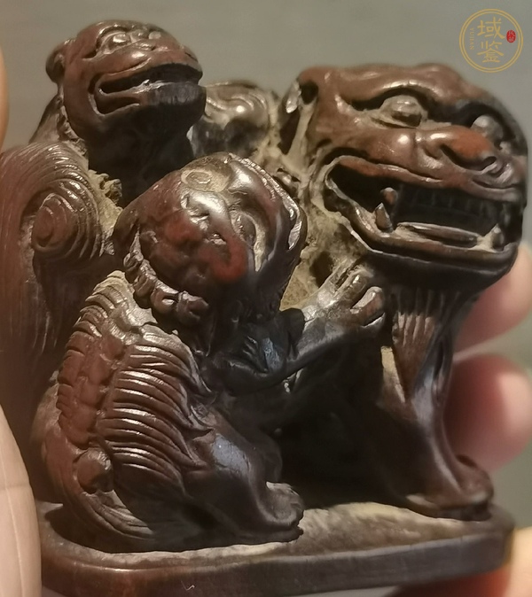 古玩雜項獅子擺件真品鑒賞圖
