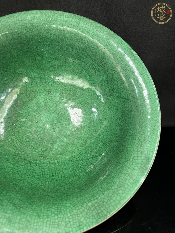 古玩陶瓷綠哥釉碗真品鑒賞圖